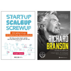 Combo Sách : Startup, Scaleup, Screwup - Khởi Nghiệp Tinh Gọn, Mở Rộng Linh Hoạt, Tăng Trưởng Đột Phá + Tự Truyện Richard Branson: Đường Ra Biển Lớn