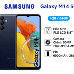 Điện thoại Samsung Galaxy M14 5G - Hàng chính hãng, Mới 100%, Bảo hành 12 tháng